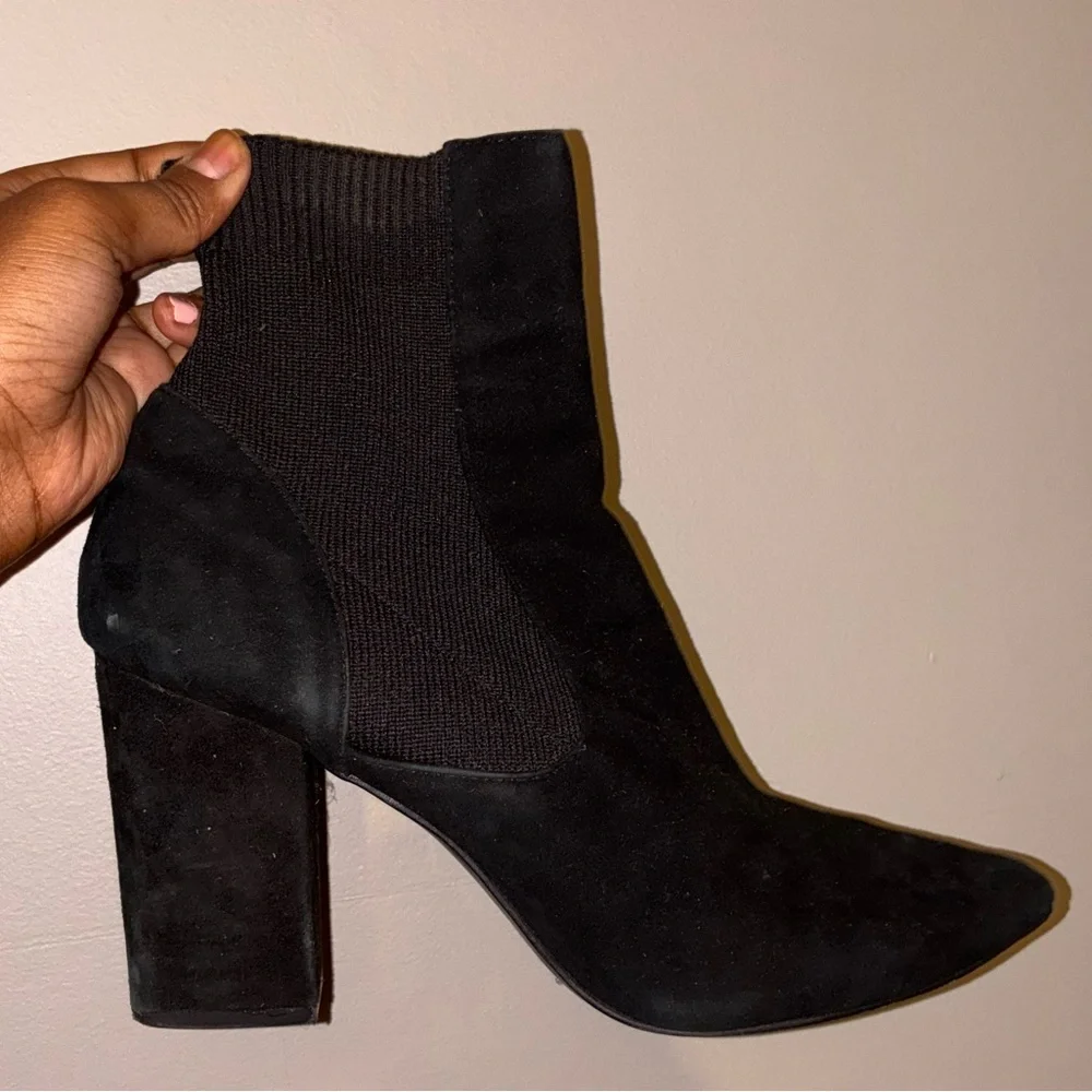 Steve Madden Rosalie Black Ankle Booties - Picture 3 of 5